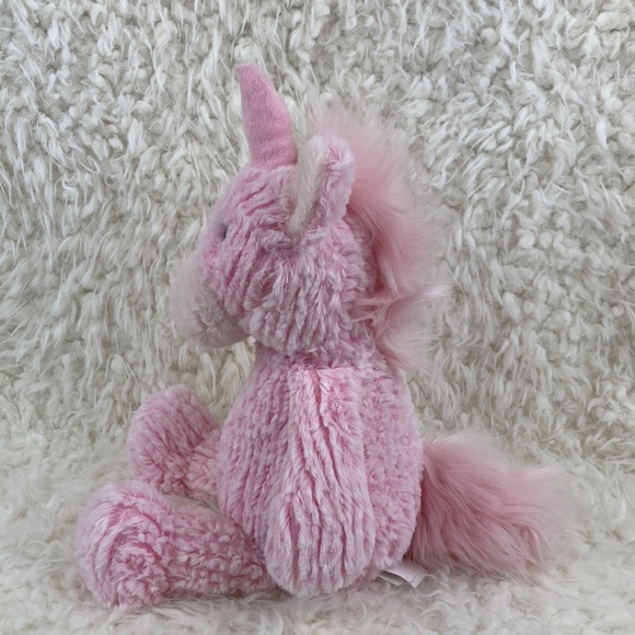 Manhattan Toy Co. Pink Fluffy Unicorn Stuffed Animal Toy - Picture 4 of 11